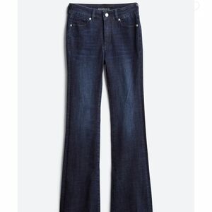 Express Dark Blue Flare Jeans